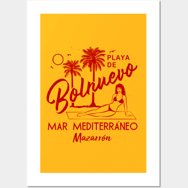 Playa de Bolnuevo Wall Art by mazarronsouvenirs